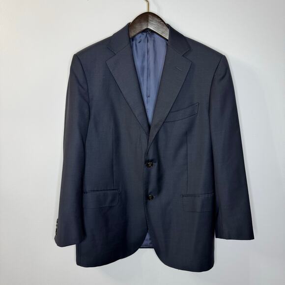 Suitsupply Napoli Single Breasted Blue Vitale Wool 110's Blazer Sz 42S